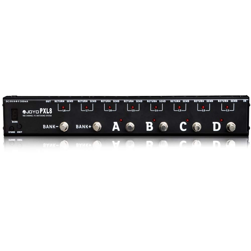 Amazon.com: JOYO PXL8 Foot Pedal Controller 8 FX Loop Programmable