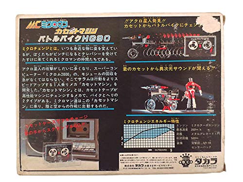 Amazon.co.jp: タカラ ミクロマン カセットマシン バトルバイク HG90