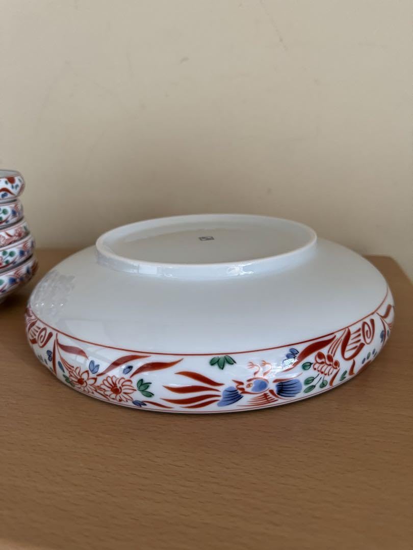Amazon.co.jp: 三洋陶器 林斎窯 龍峰窯 金彩古伊万里 赤絵花鳥 和食器