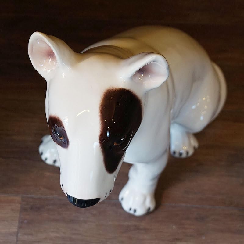 Amazon.co.jp: 犬 置物 ブルテリア 陶器製 陶犬 輸入雑貨 インテリア