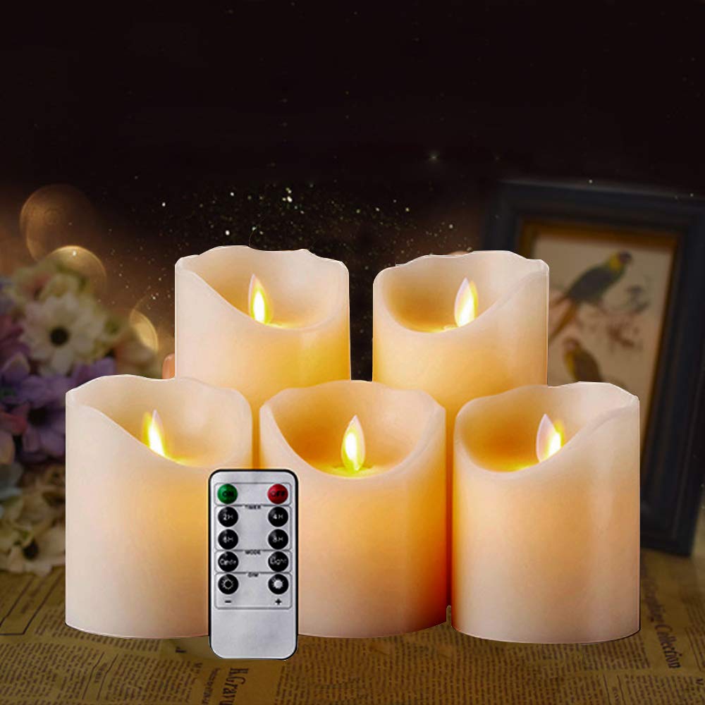 Amazon.co.jp : 5点セット LED キャンドル ろうそく キャンドルライト