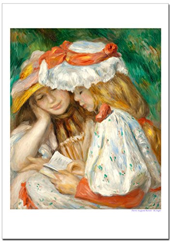 Amazon.co.jp: 世界の名画 ルノワール 読書する二人の少女 ジークレー