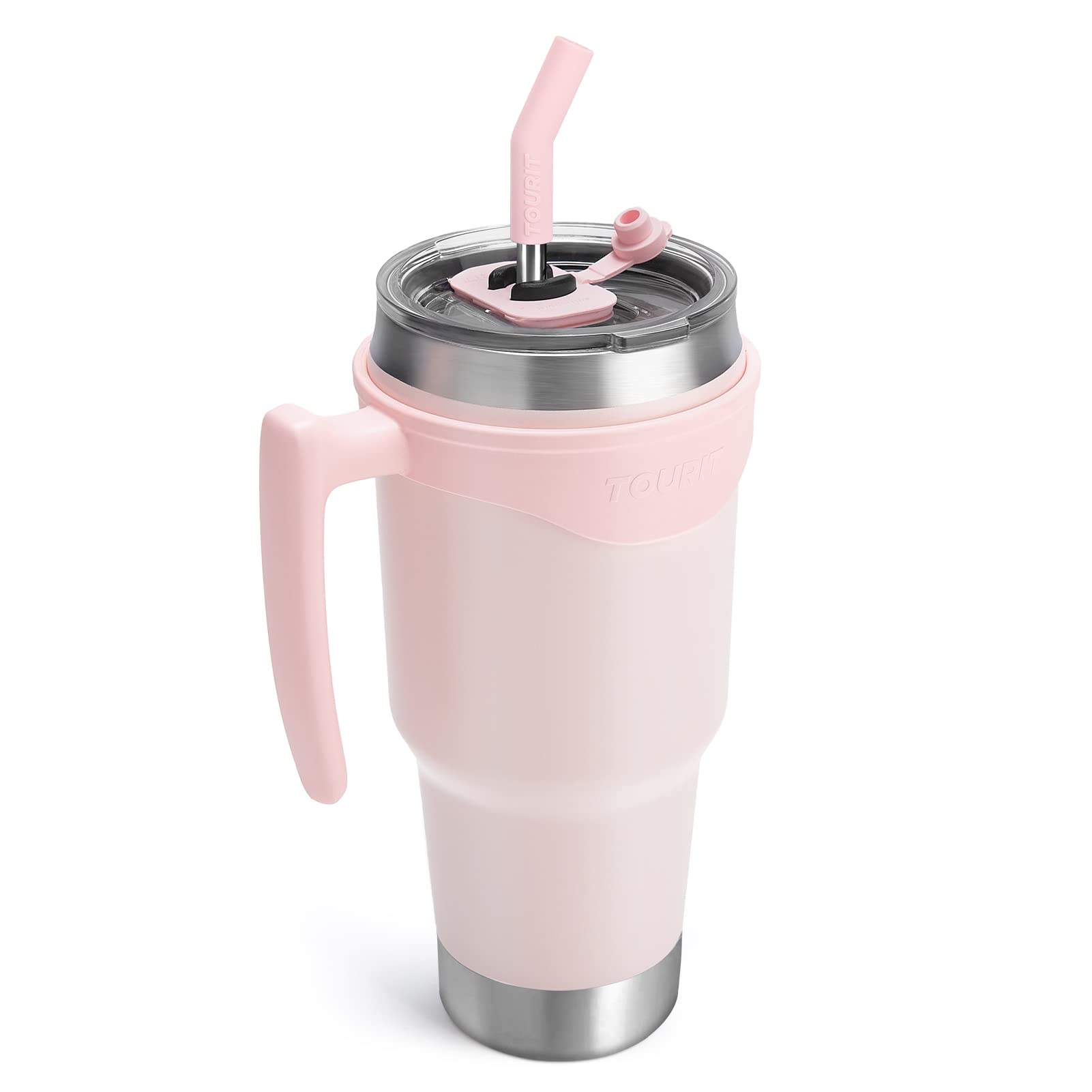 Amazon.com | TOURIT 40 oz Tumbler with Handle and Straw, 3 in 1