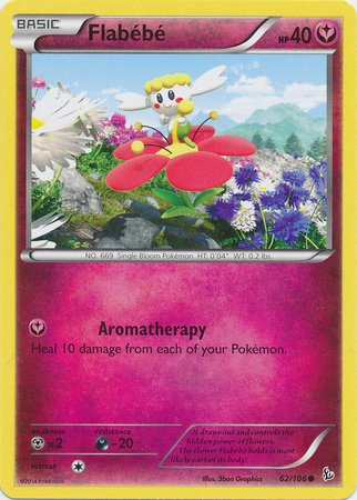 Amazon.com: Pokemon - Flabebe (62) - XY Flashfire : Toys & Games