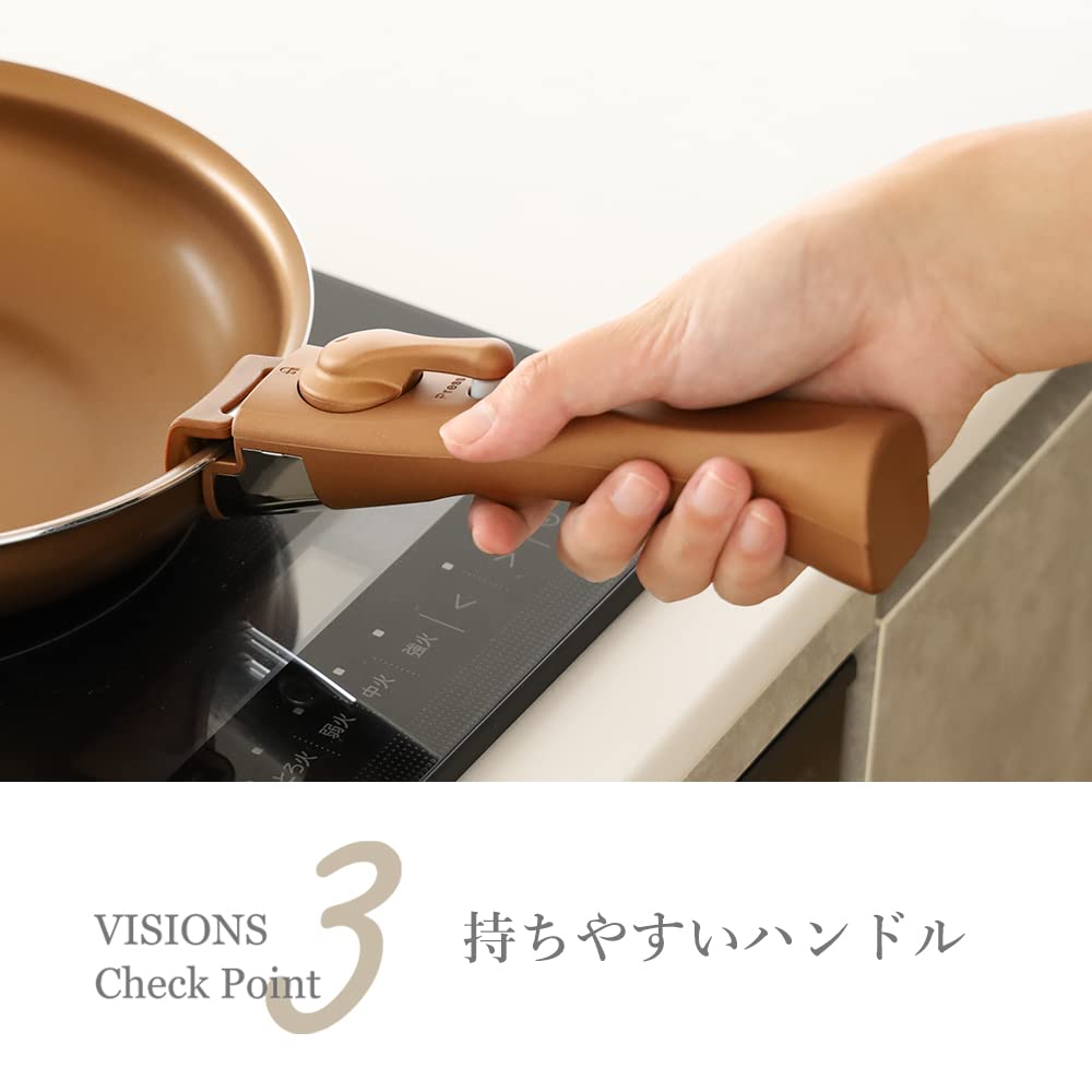 Amazon.co.jp: VISIONS フライパン 鍋 5点 セット IH対応 オーブン対応