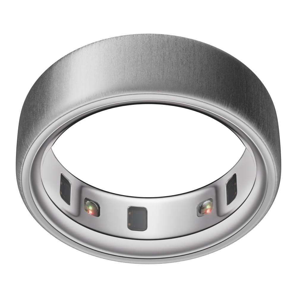 Amazon.com: Oura Ring 4 - Brushed Silver - Size 7 - Size Before