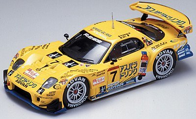 Amazon | エブロ 1/43 雨宮 アスパラドリンク RX7 JGTC 2004 イエロー