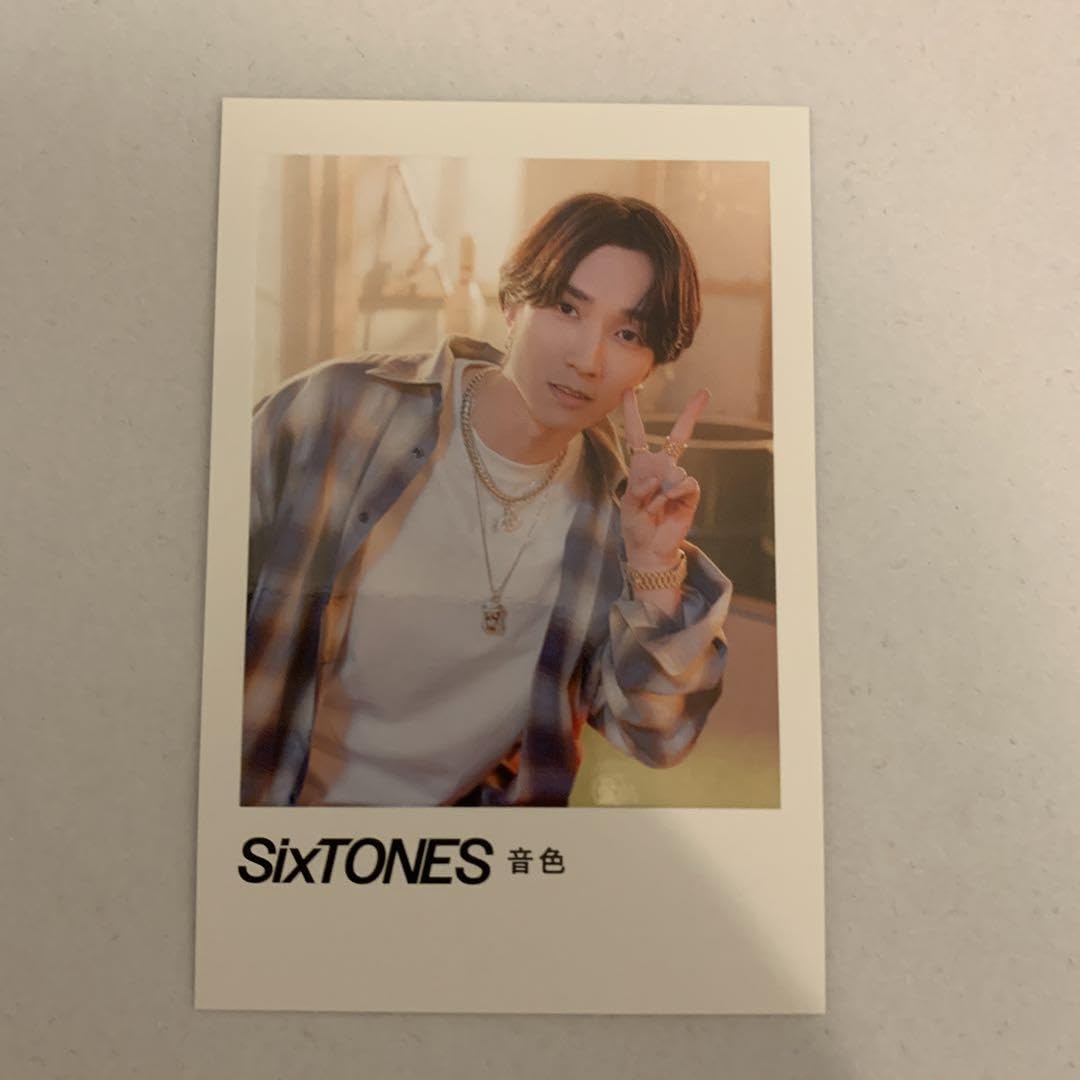 Amazon.co.jp: SixTONES 音色 初回盤B 特典 フォトカード トレカ 田中