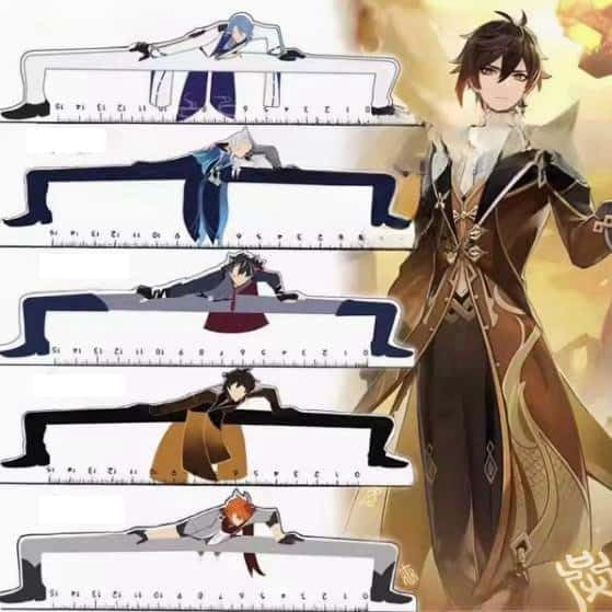 Amazon.co.jp: 原神 定規 鍾離 魈 タルタリヤ アルハイゼン