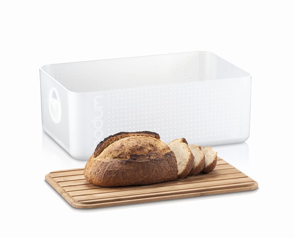 Amazon.com: Bodum Bistro Bread Box, White: Home & Kitchen