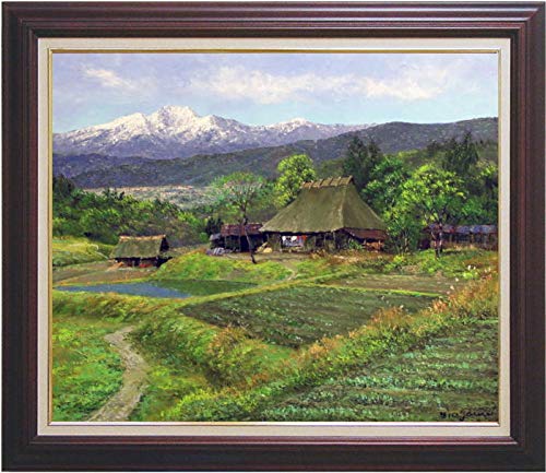小川 久雄 「大沼」 油彩 油絵 F4号 美術品 絵画 アート 自然 風景 山