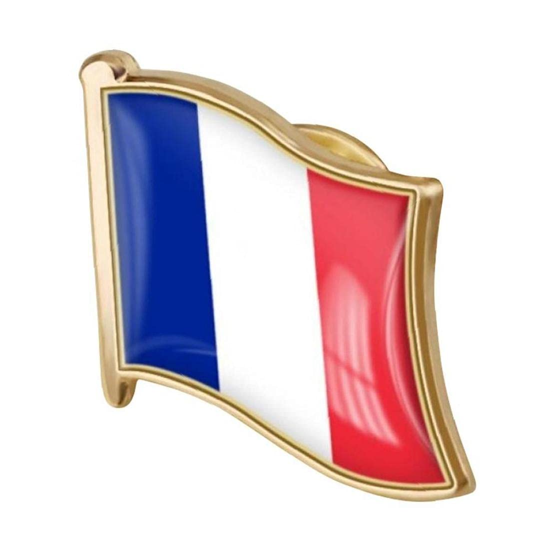 Amazon.co.jp: ピンバッジ フランス 国旗 おもしろい 徽章 合金製