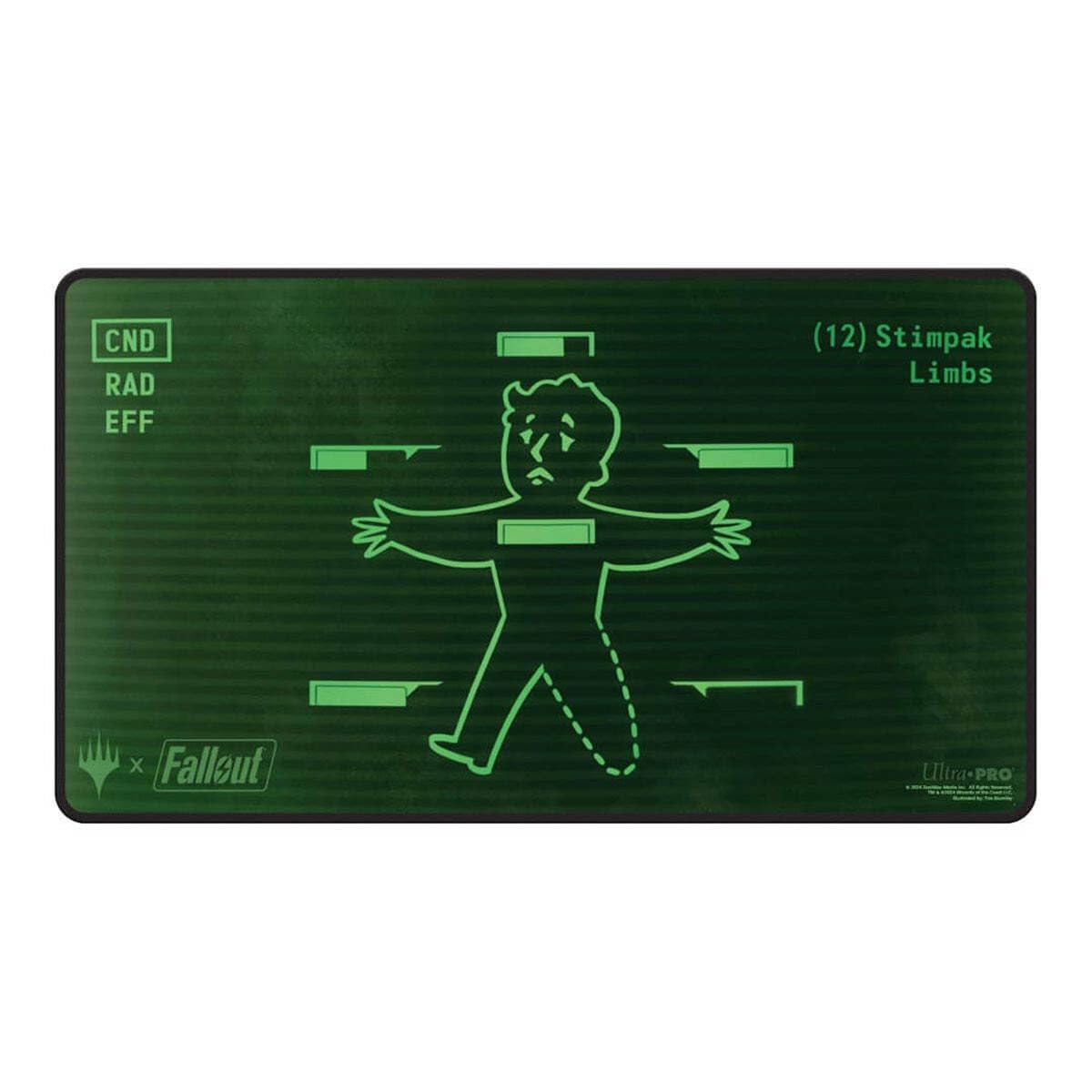 Amazon.com: Ultra PRO - Fallout Black Stitched Playmat - Inventory