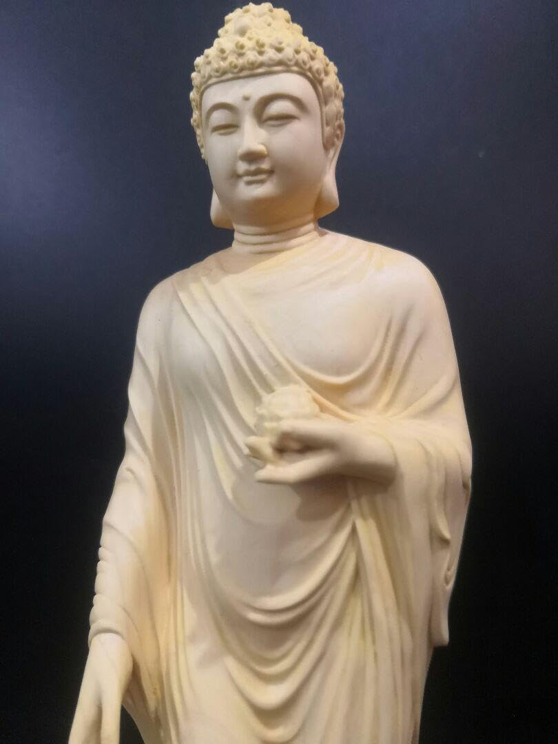 Amazon.co.jp: 極上品 釈迦如来 仏像 雲上如来 祥雲を踏む 木彫供養仏