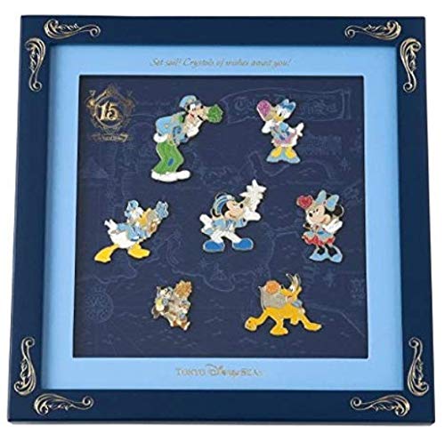 Amazon.co.jp: ディズニー 15周年 ピンバッジ セット ピン 額縁入り