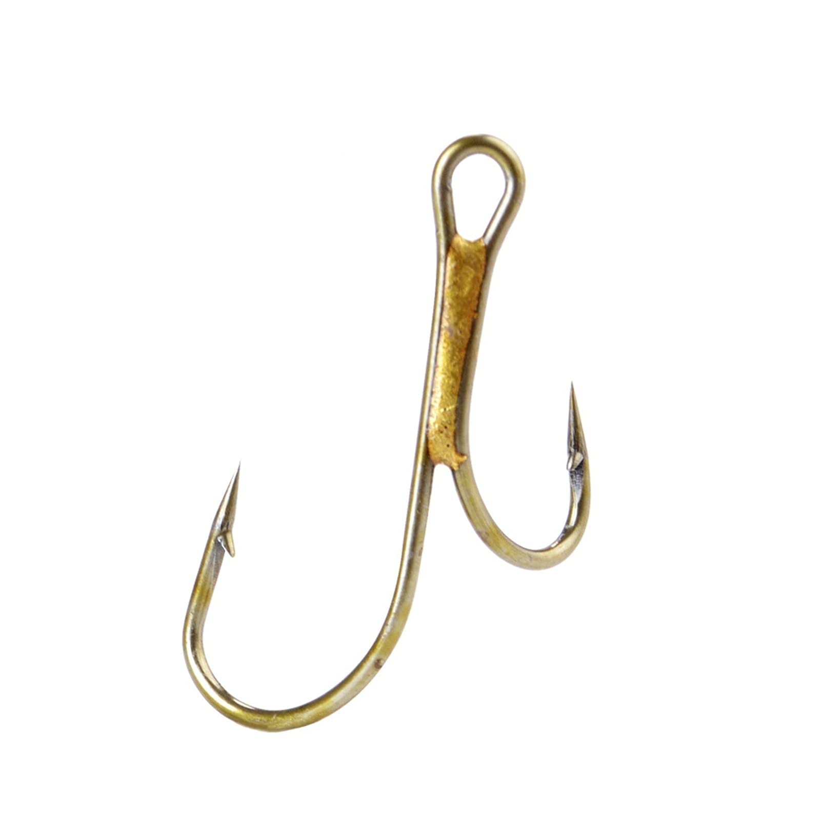 Amazon.com: Fishing Hooks 20Pcs Barbed Golden Double Fishing