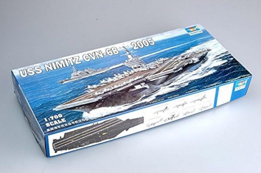 Amazon.com: Trumpeter 1/700 USS Nimitz CVN68 Aircraft Carrier 2005