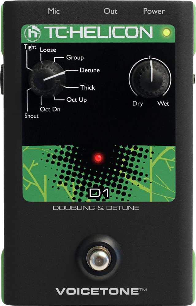 Amazon.com: TC Helicon VoiceTone D1 Doubling Detune Pedal