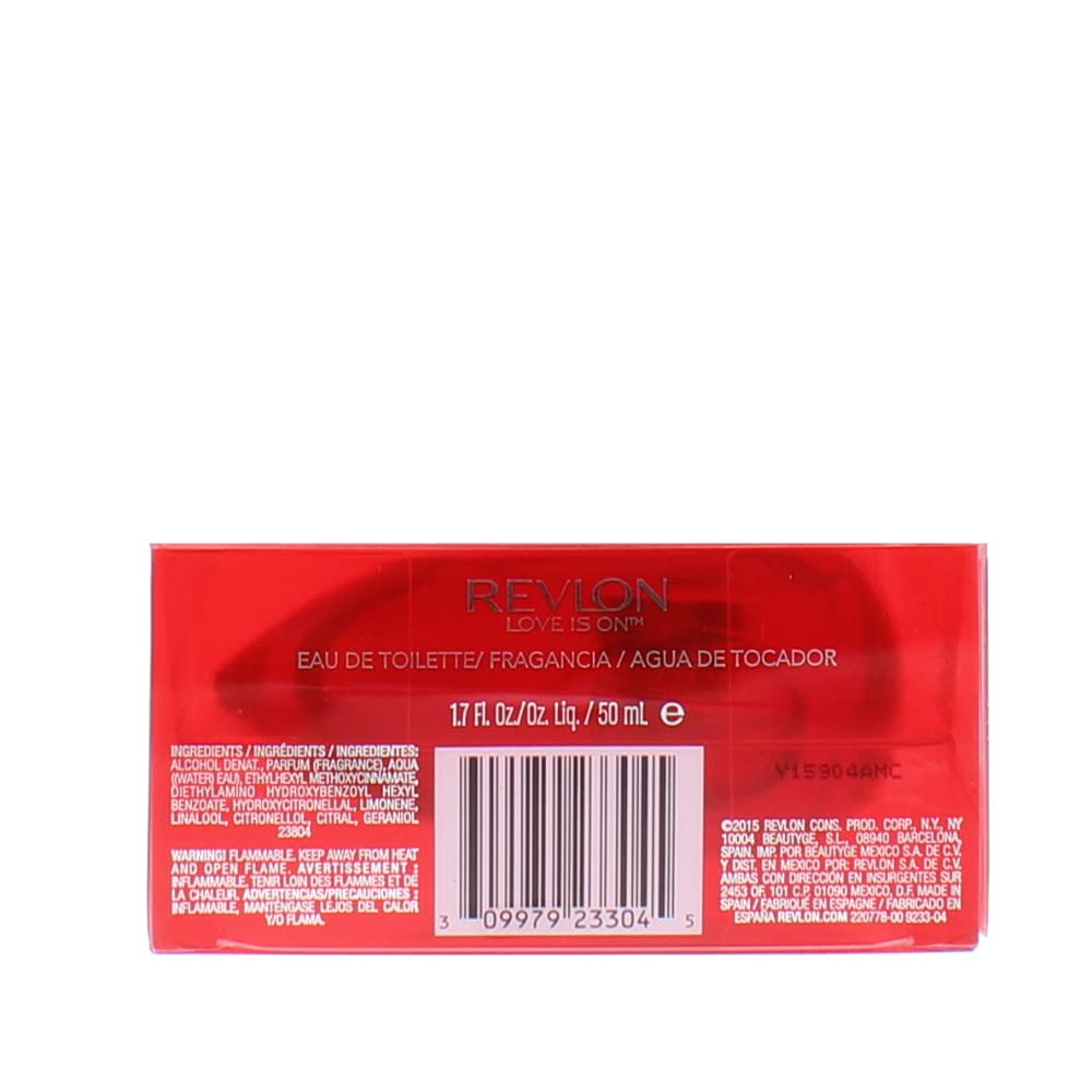Amazon.com : Revlon Love is On Eau de Toilette Spray, 1.7 Fluid