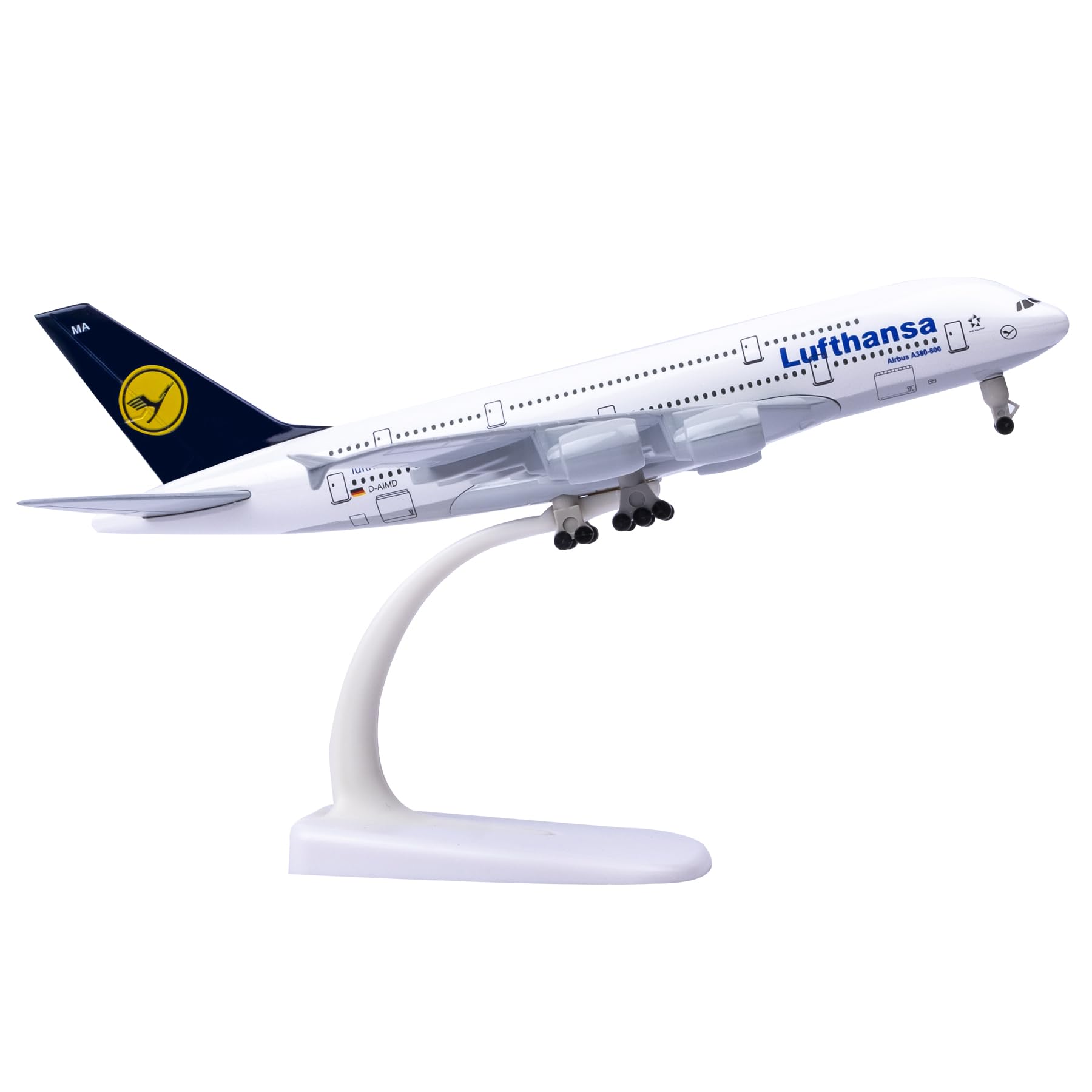 Amazon | Bswath 1:300スケール ドイツ ルフトハンザ A380 模型飛行機
