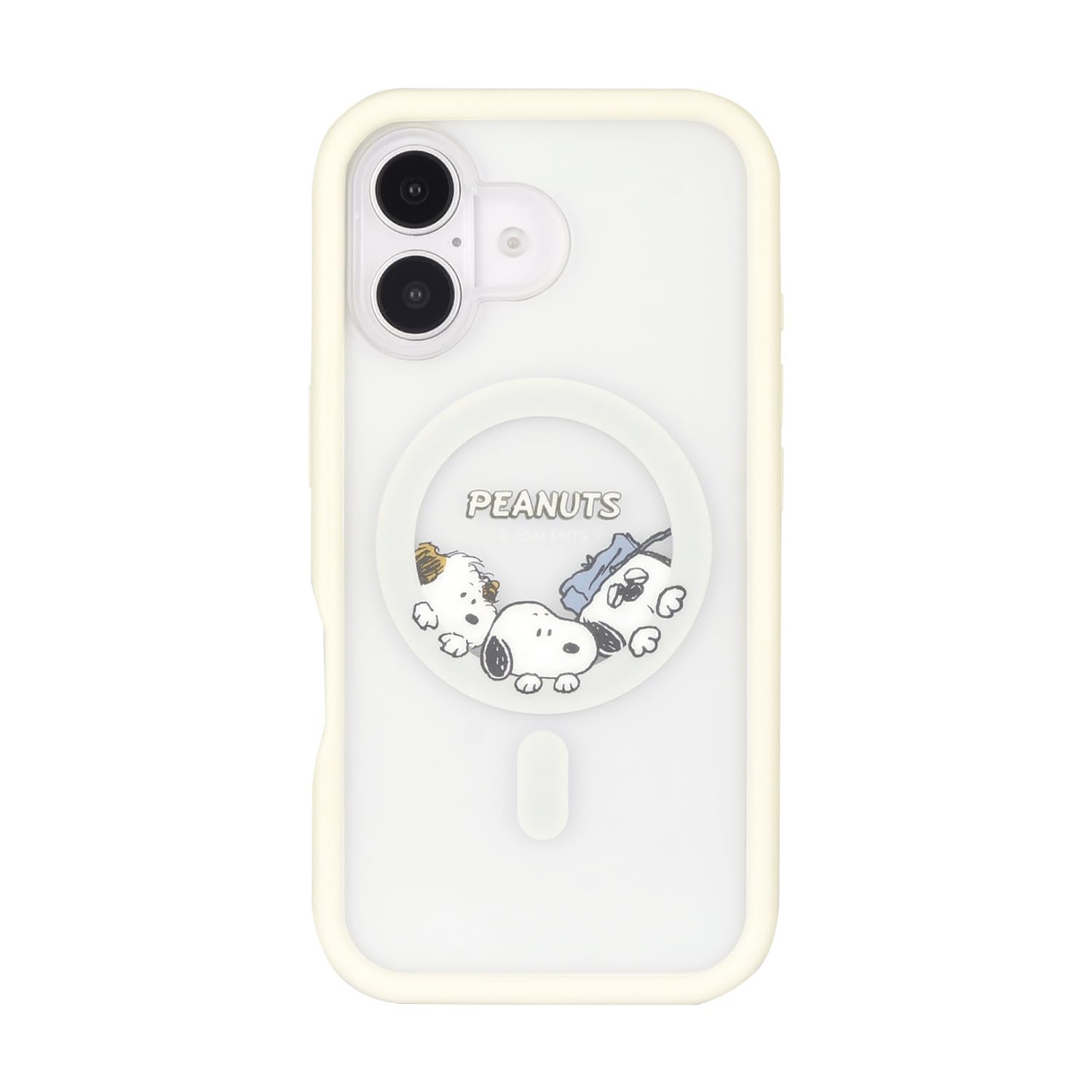 Gourmandies SNGG-89B Peanuts Snoopy iPhone 16 MagSafe Plump Frame