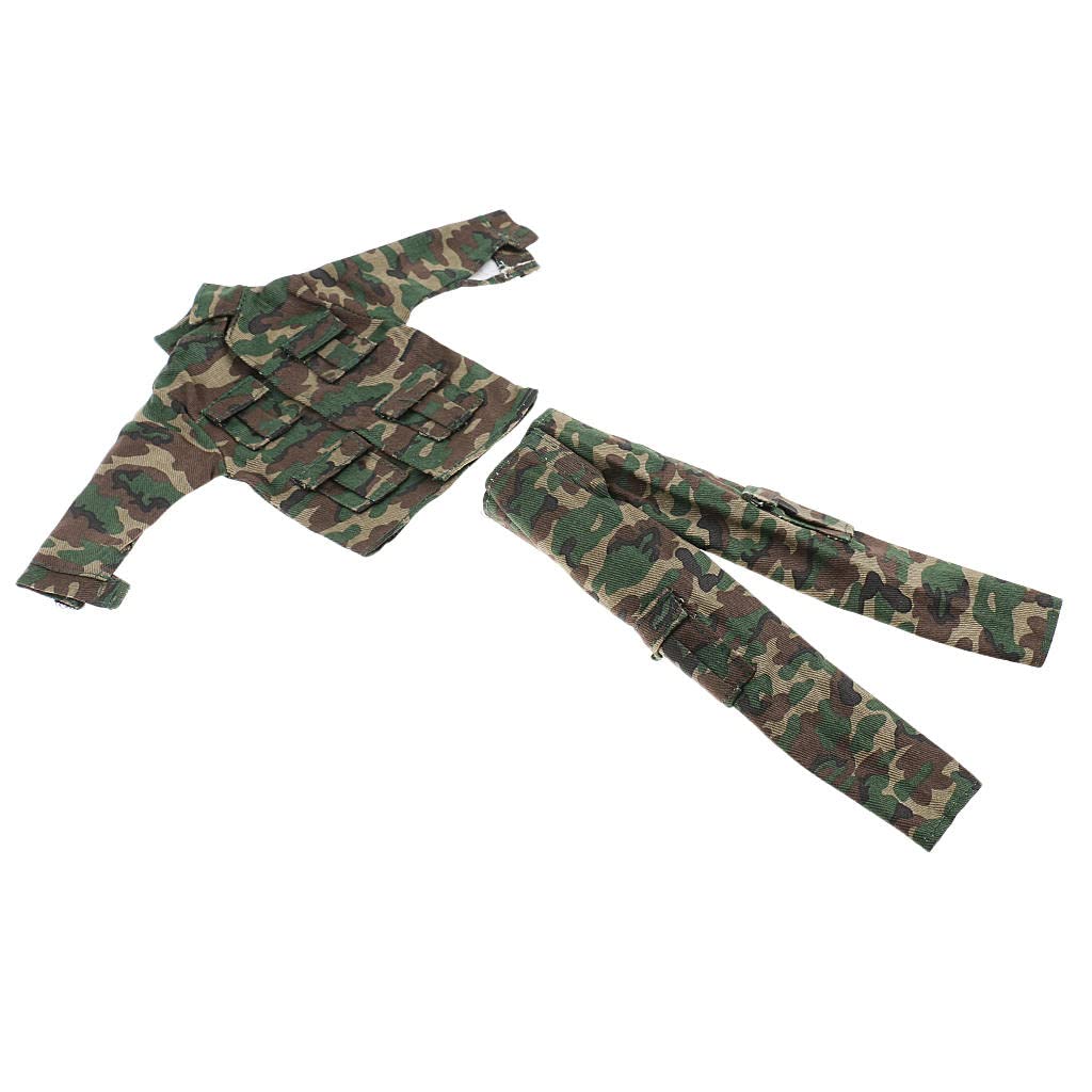 Amazon.co.jp: 1/6スケール 迷彩 戦闘服 ドール服 12インチアクション