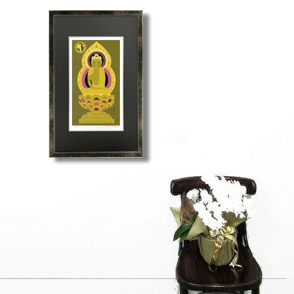 Amazon.co.jp: 中川学 阿弥陀如来 ジクレー 版画 人物画 仏画 仏様