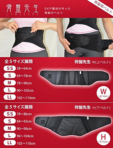 Amazon.co.jp: SKP整体が作った奇跡の骨盤ベルト 骨盤先生 上下セット