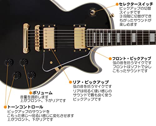 Amazon | エレキギター 左利き 初心者セット レスポール カスタム