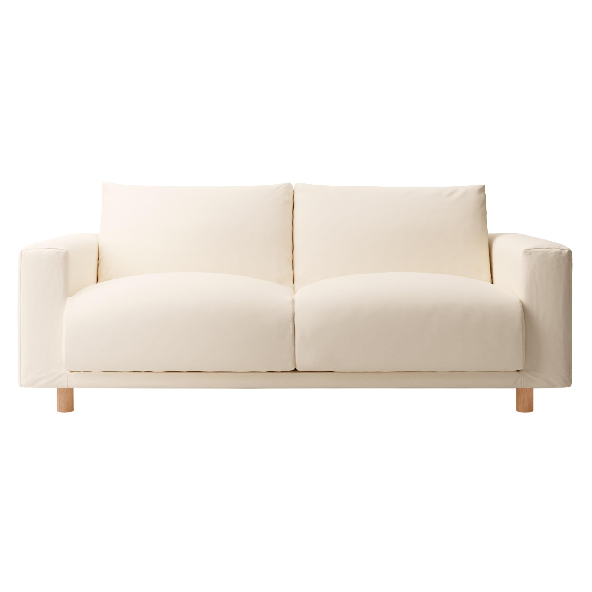 Amazon｜無印良品 ソファ本体 白 2.5シーター 幅193×奥行90.5×高さ75cm