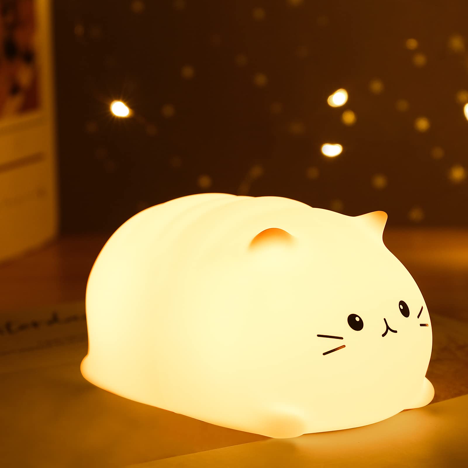 Amazon.co.jp : ZKLiLi ナイトライト かわいい猫育児用ライト USB充電