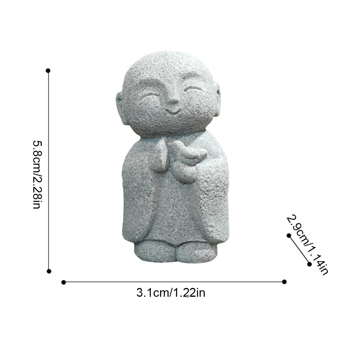 Amazon.co.jp: お地蔵様 ミニ かわいい 笑顔 地蔵菩薩 おじぞうさん