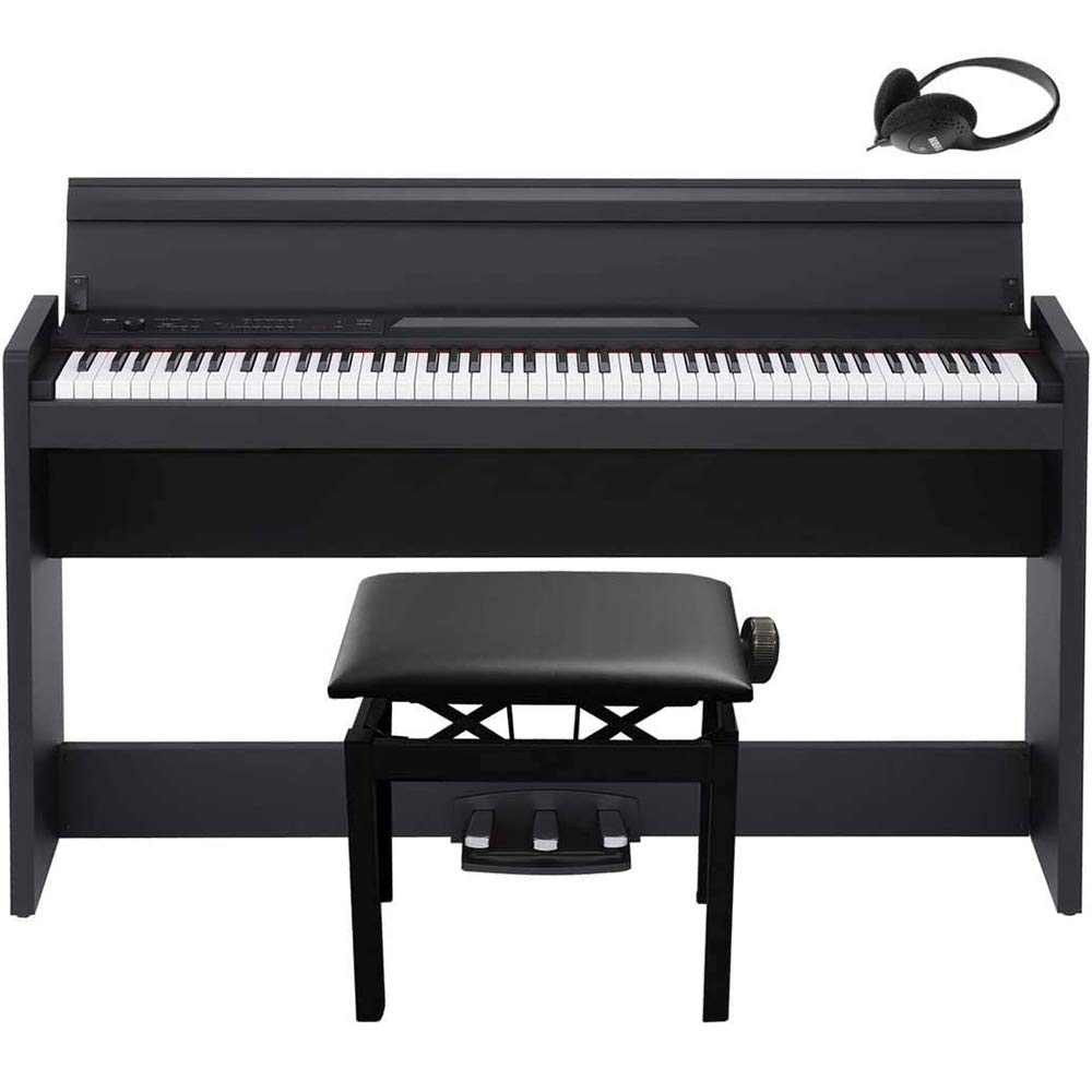 Amazon | KORG 電子ピアノ LP-380-BK U 88鍵 ブラック 高低自在椅子