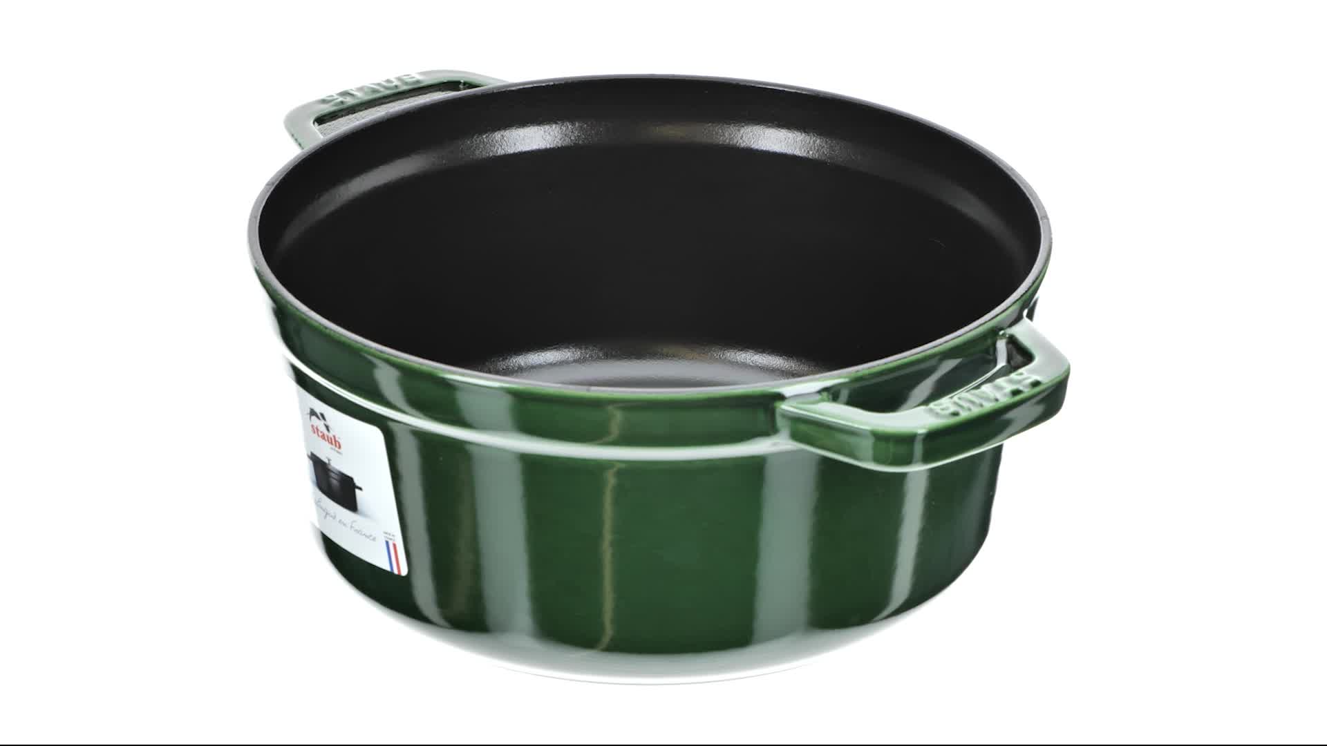 Amazon.com: STAUB Cast Iron Roaster/Cocotte, Round, 24 cm, 3.8 L