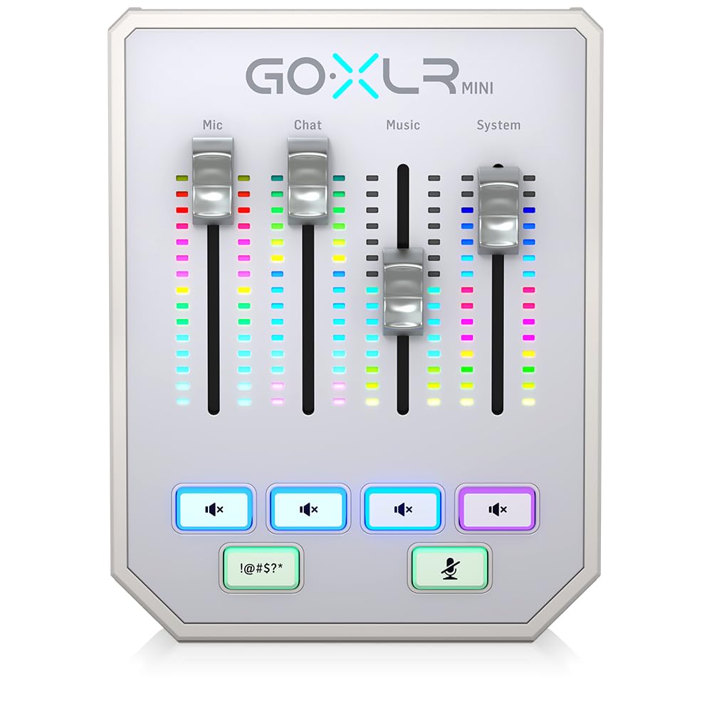 Amazon.com: TC HELICON GoXLR MINI-WH Online Broadcast Mixer with