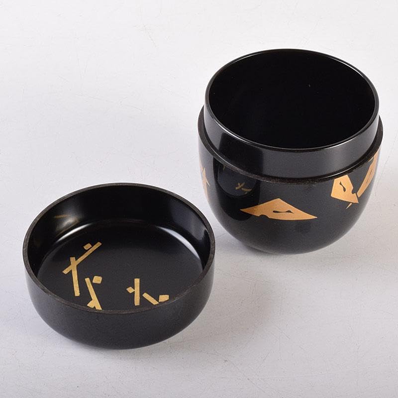 Amazon.co.jp: 茶道具 輪島塗 喜三誠志作 鱗鶴蒔絵 棗 共箱 V 6914