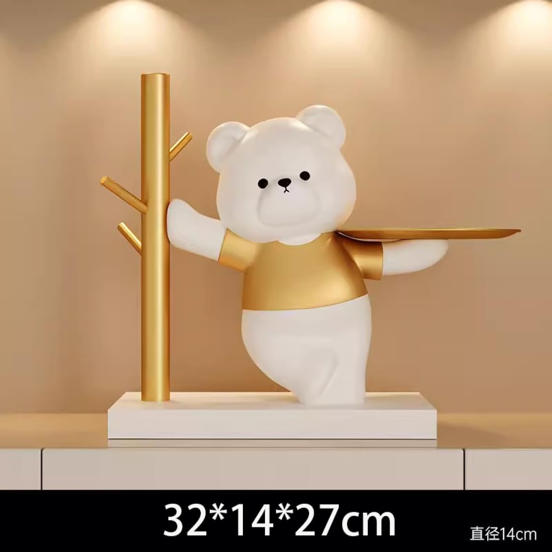 Amazon.co.jp: JAnjiaLxY 皿を捧げるクマ くま 熊 キー収納 タイプ4