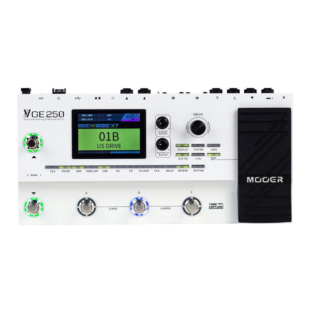 Amazon.com: MOOER GE250 Multi Effects Processor with FX Loop, Tone