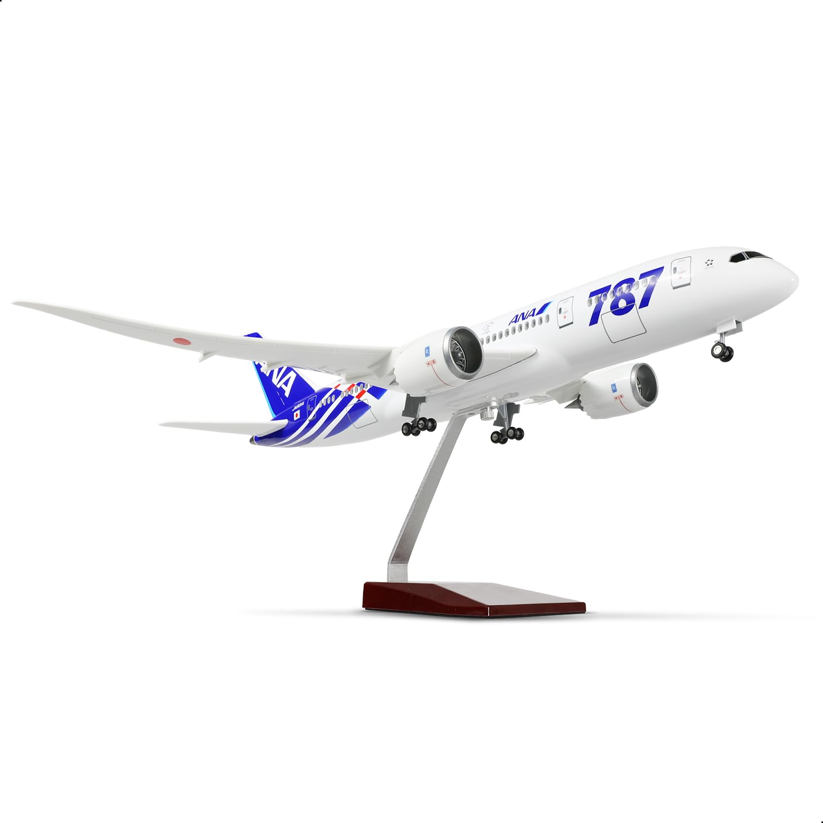 Amazon | QIYUMOKE ANA 1/160 787 大型模型飛行機 完成品 スタンド付き
