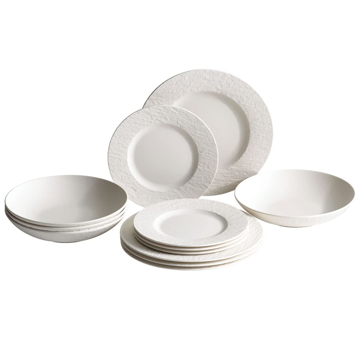 Amazon.com | Villeroy & Boch Manufacture Rock Blanc 12-Piece