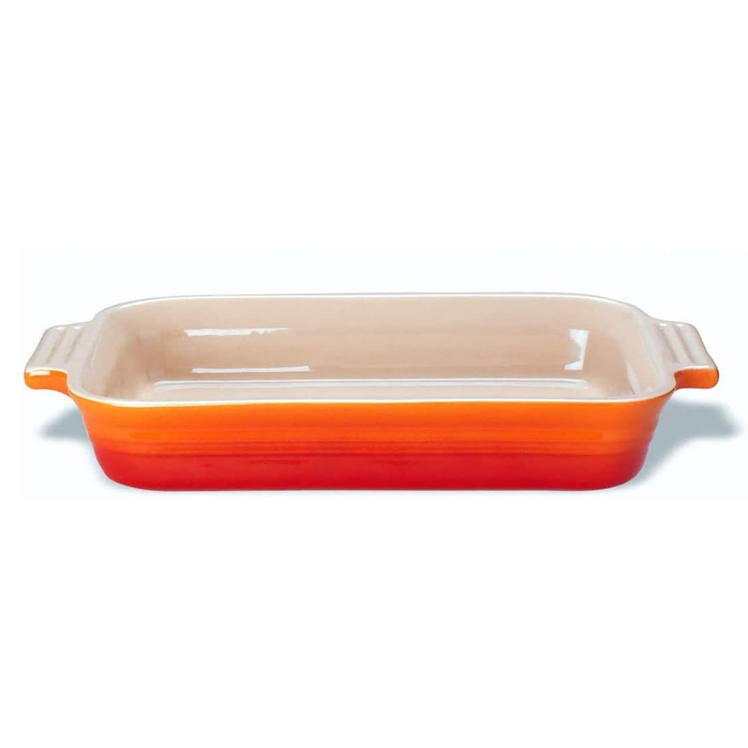 Amazon｜ルクルーゼ レクタンギュラー・ディッシュ 19cm オレンジ