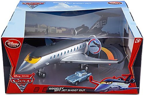 Disney / Pixar CARS 2 Movie Exclusive Playset Siddeley Spy Jet