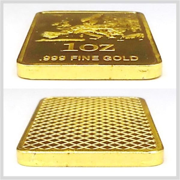 Amazon.co.jp: インゴット 1oz .999 FINE GOLD レプリカ 金メッキ 置物