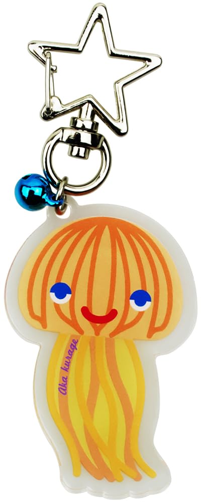 Amazon.co.jp: [ザ・アクセス] キーホルダー 赤クラゲ クリアチャーム