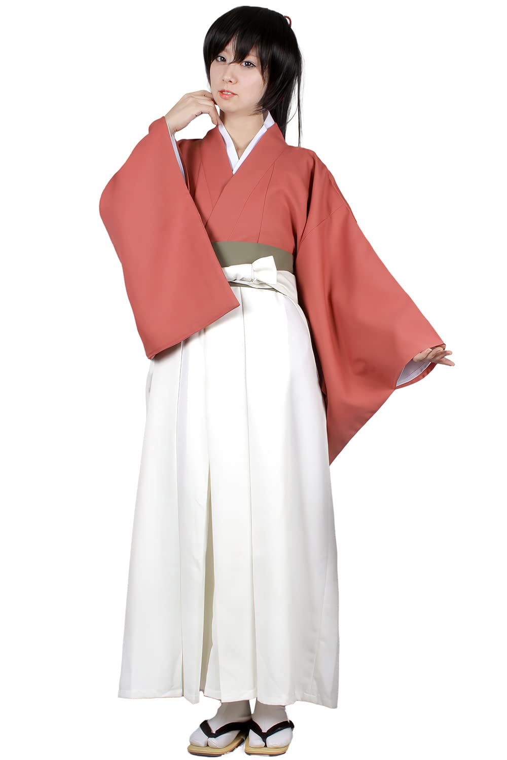 Amazon.co.jp: [NOOLOR] 薄桜鬼 雪村千鶴 和服 和風 乗馬袴付き
