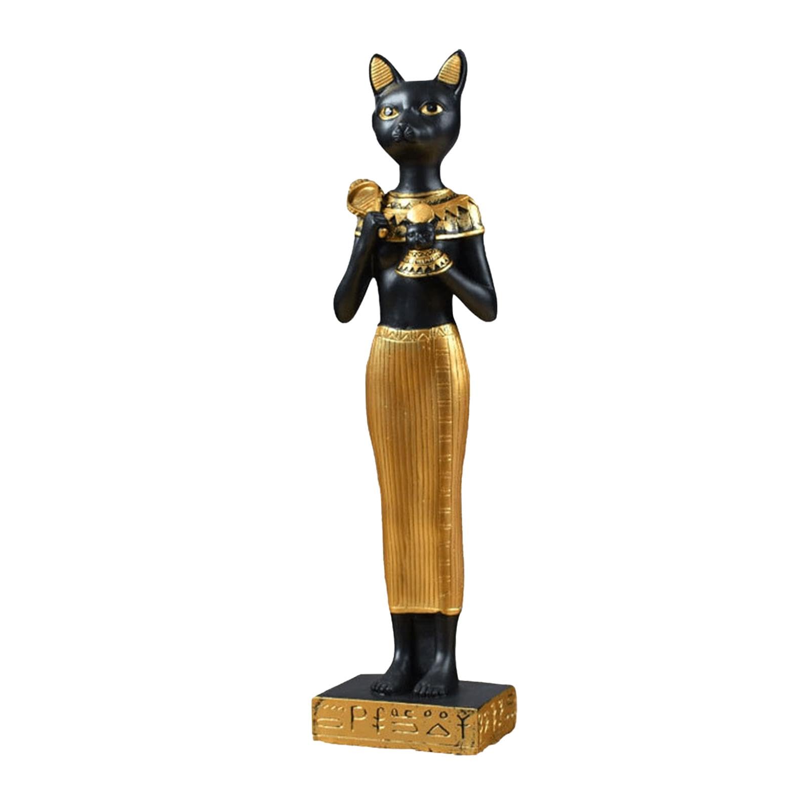 Amazon.co.jp: Folpus エジプト猫像バステト女神置物神ノベルティ古代