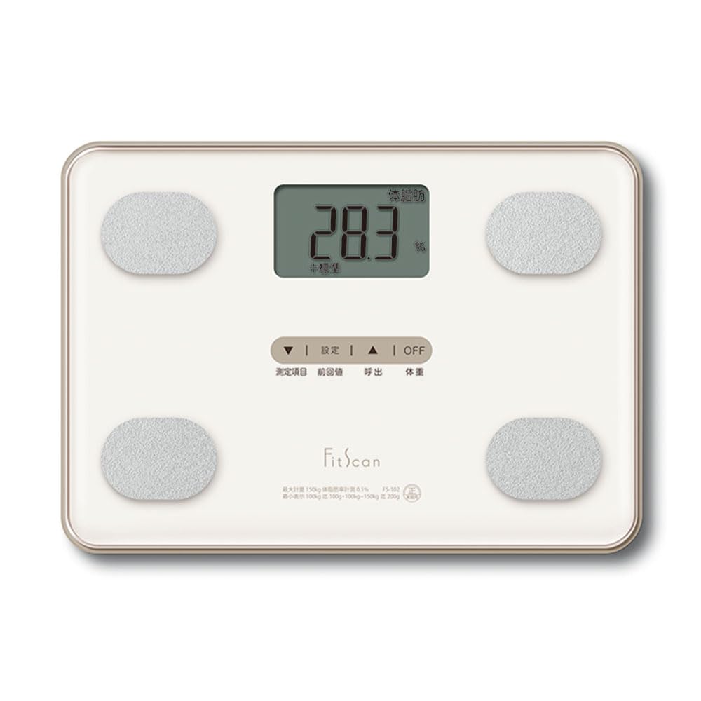 Amazon | タニタ 体重 体組成計 ホワイト FS-102 WH フィットスキャン