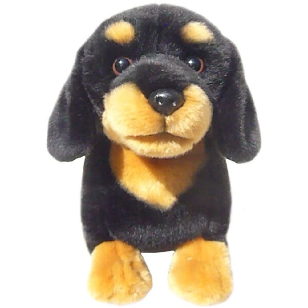 Amazon.co.jp: リアルな犬のぬいぐるみ｜ダックスフンド ブラックタン