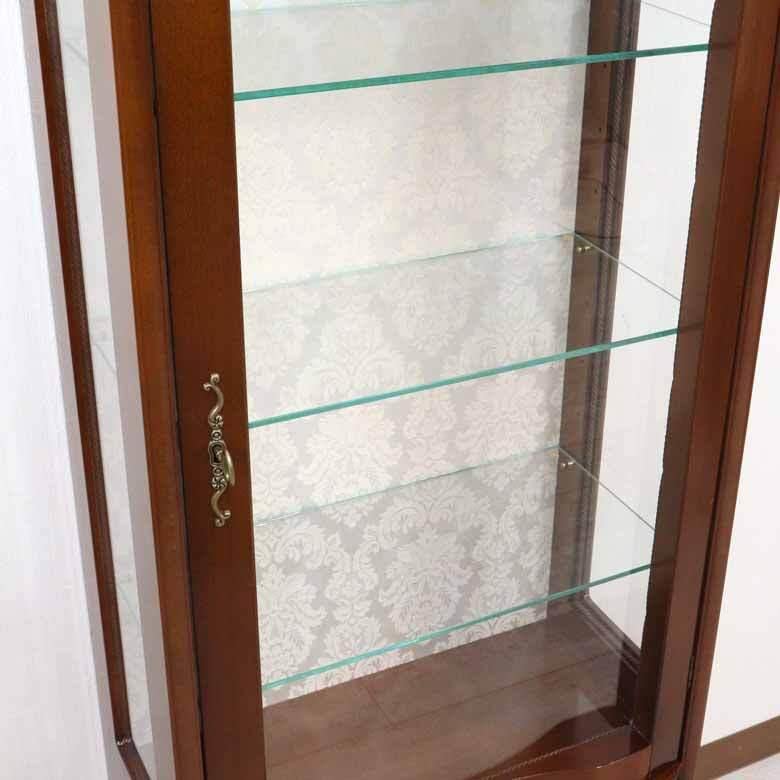 Amazon.co.jp: ガラスキャビネット 高145cm 幅60cm キュリオケース