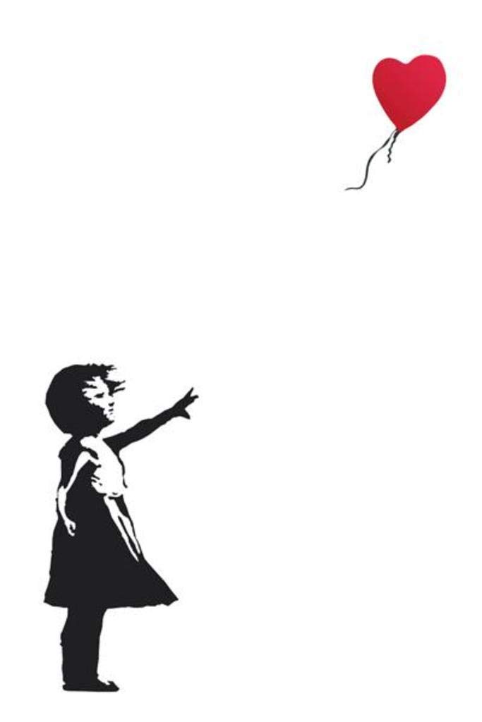 Amazon.com: Banksy Balloon Girl Poster - 24x36: Posters & Prints